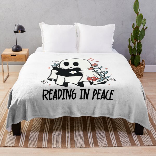 Item preview, Reading In Peace Ghost Reading Book Sticker Book lover sticker Bookish Spicy Book Reading Romance Book Peace in Book Librarian Gift For Book Lover designed and sold by SouQ-Art.