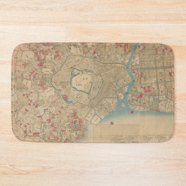 Item preview, Old Maps from Japan Edo city by Takai Ranzan / RoYuMi designed and sold by royumi.