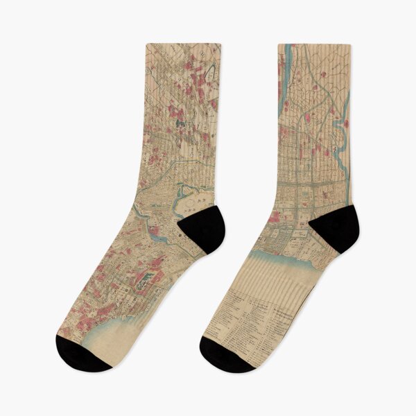 Item preview, Old Maps from Japan Edo city by Takai Ranzan / RoYuMi designed and sold by royumi.