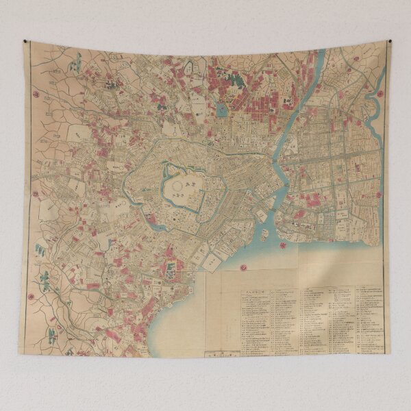 Item preview, Old Maps from Japan Edo city by Takai Ranzan / RoYuMi designed and sold by royumi.