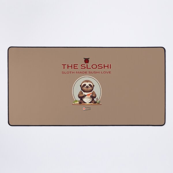 Item preview, Sloth making eating sushi graphic logo  designed and sold by CedricNorbinho.