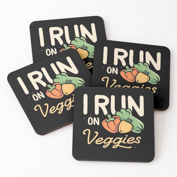 Item preview, I Run On Veggies Funny Vegans Healthy Foodie Athlete Plants Gift designed and sold by TMelonShop.