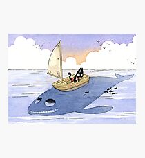 Cat on the Ocean Photographic Print