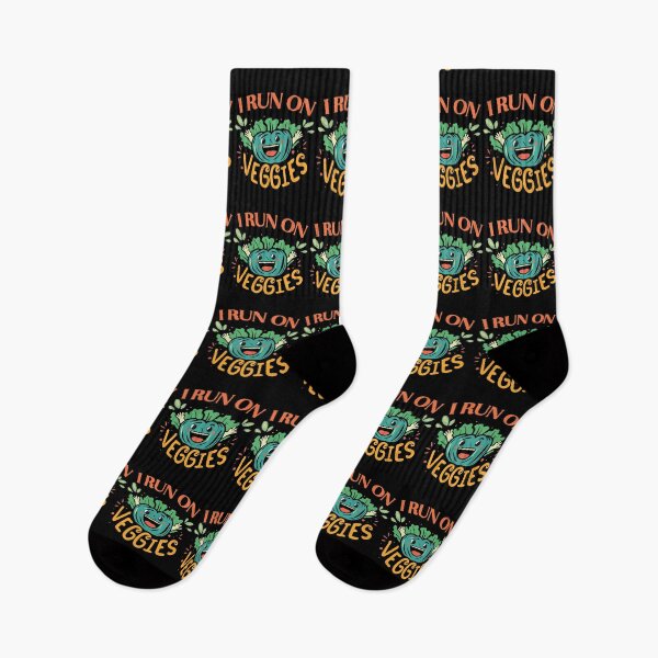 Item preview, I Run On Veggies Funny Vegetarian Vegan Lifestyle Humor Diet Gift designed and sold by TMelonShop.