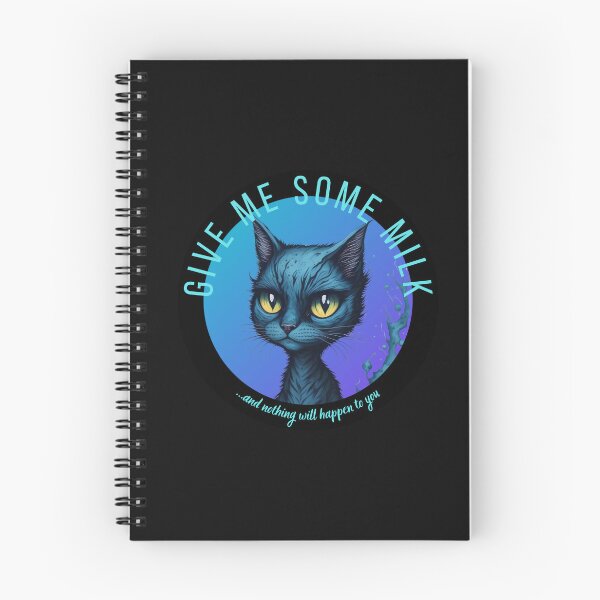 Item preview, Give me some milk, cute creepy kitty designed and sold by ArtiDann.