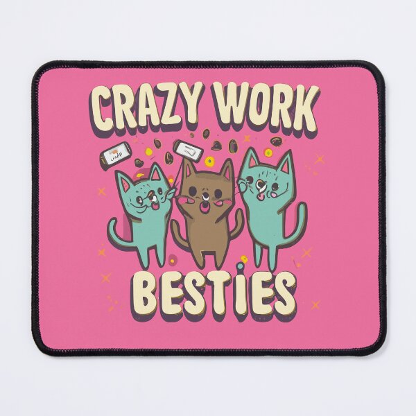 Item preview, Crazy Work Besties work bestie gift designed and sold by OlivedesignsIN.