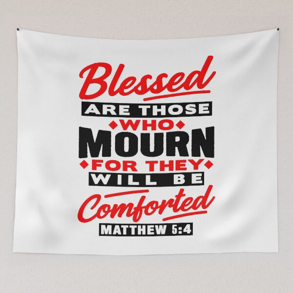 Item preview, Matthew 5:4 Blessed Are Those Who Mourn designed and sold by plushism.