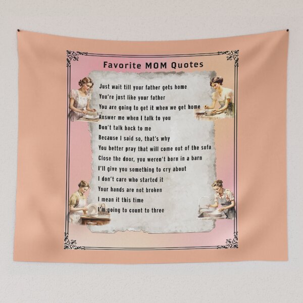 Item preview, Favorite Mom Quotes designed and sold by xposedbydesign.