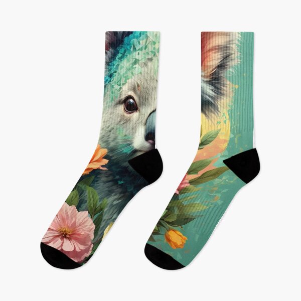 Item preview, Ultra Realistic Koala with Vintage Floral Design designed and sold by Ceemko's Vintage Corner.
