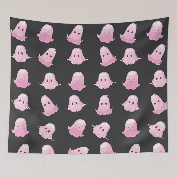 Item preview, Pink ghosts pattern designed and sold by twisted-dot.