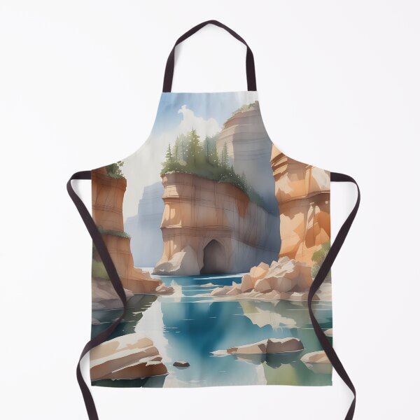 Item preview, Cliffs with river designed and sold by CraftyUniverse.