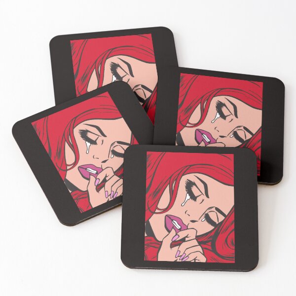 Item preview, Red Crying Comic Girl designed and sold by DAWUDGILLESPA.