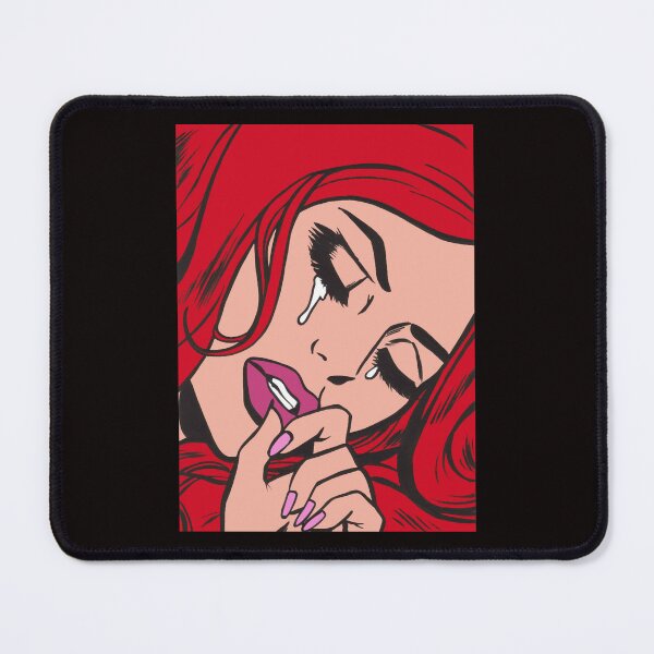 Item preview, Red Crying Comic Girl designed and sold by DAWUDGILLESPA.