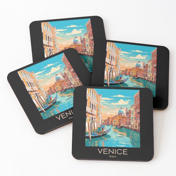 Item preview, A Pop Art Travel Print of Venice - Italy  designed and sold by StudioRedKoala.