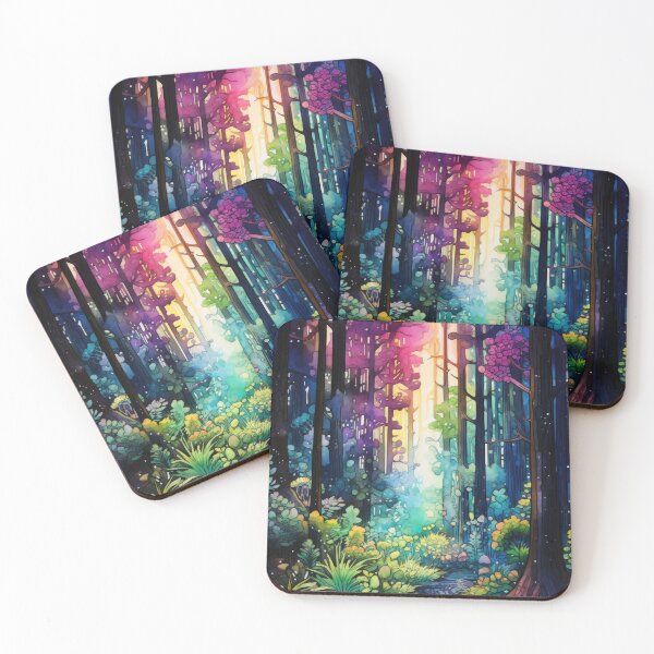 Item preview, Magic Forest Watercolor and Ink Painting  designed and sold by VisionDuke.