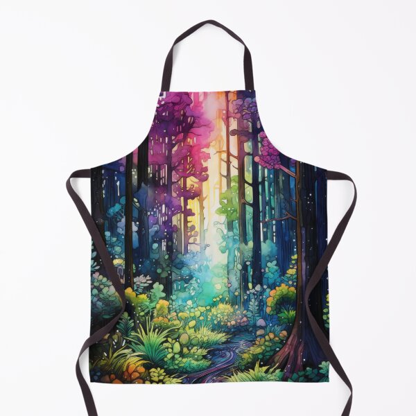 Item preview, Magic Forest Watercolor and Ink Painting designed and sold by VisionDuke.