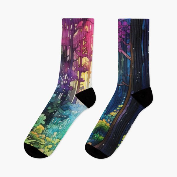Item preview, Magic Forest Watercolor and Ink Painting  designed and sold by VisionDuke.