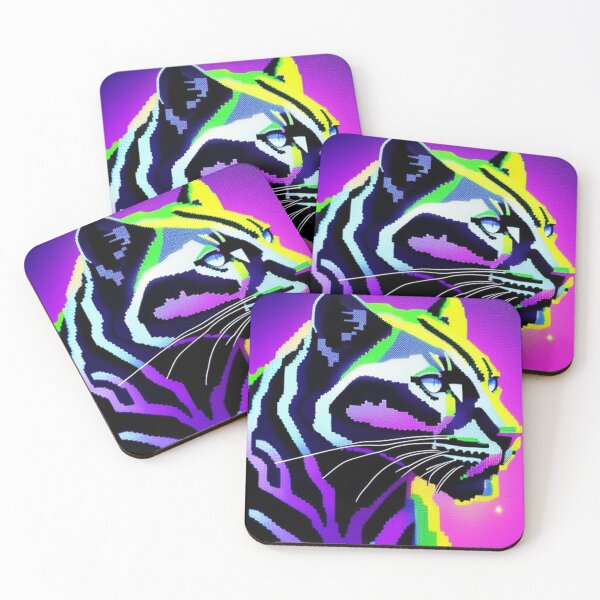 Item preview, Cyberpunk pixel panther  designed and sold by Roxburylane.