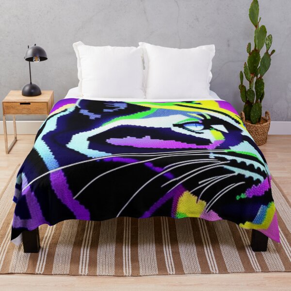 Item preview, Cyberpunk pixel panther designed and sold by Roxburylane.
