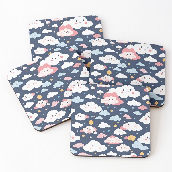 Item preview, Adorable Clouds Pattern designed and sold by SeamCraft.