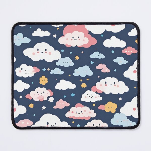 Item preview, Adorable Clouds Pattern designed and sold by SeamCraft.