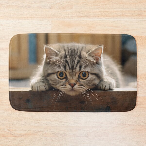 Item preview, cat on fence looking at camera designed and sold by Mhop2.