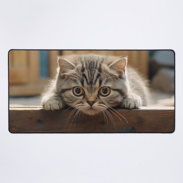 Item preview, cat on fence looking at camera designed and sold by Mhop2.