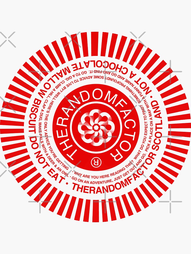 Thumbnail 3 of 3, Sticker, Not a mallow biscuit, do not eat designed and sold by TheRandomFactor.
