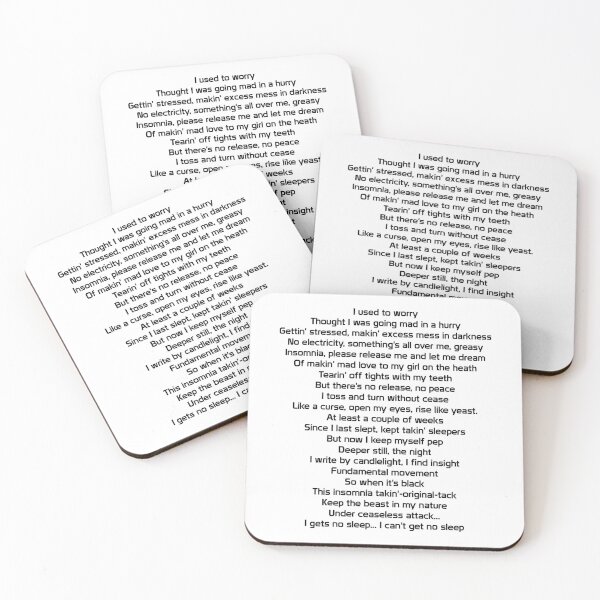 Item preview, Faithless - Insomnia lyrics designed and sold by mrmarkeden.