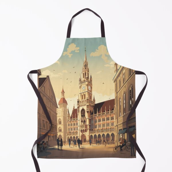 Item preview, A Vintage Travel Illustration of Munich - Germany  designed and sold by GoodOldVintage.