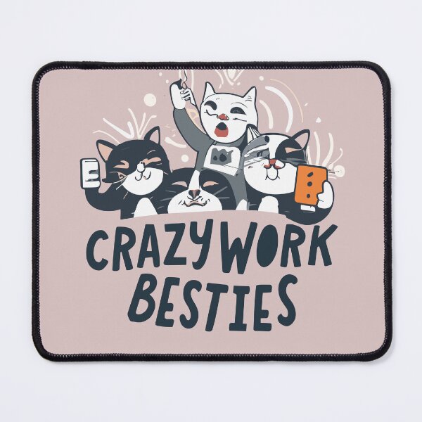 Item preview, Crazy Work Besties taking selfies work bestie gift designed and sold by OlivedesignsIN.