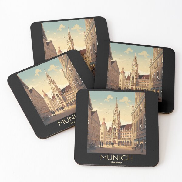 Item preview, A Vintage Travel Illustration of Munich - Germany  designed and sold by GoodOldVintage.