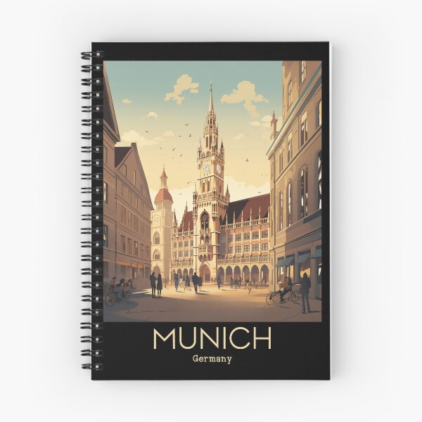 Item preview, A Vintage Travel Illustration of Munich - Germany  designed and sold by GoodOldVintage.