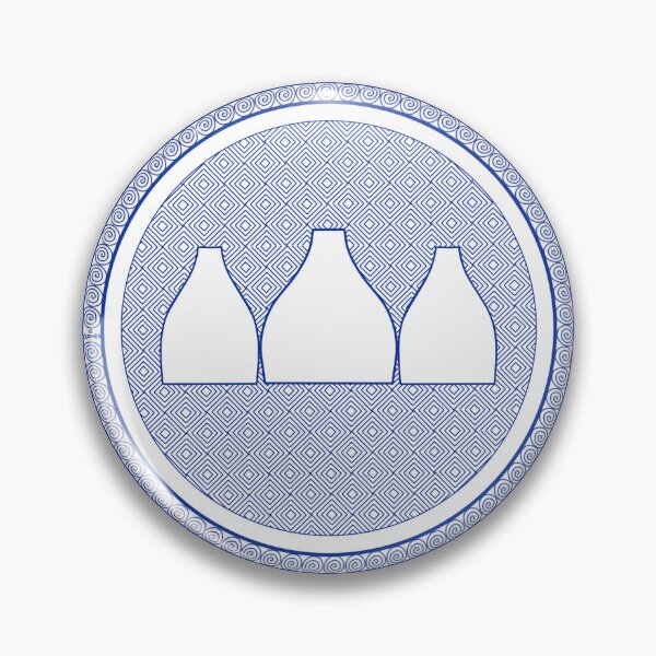 Item preview, Bottle Oven Plate (Cobalt Blue) designed and sold by MadeByGeeBreretonClowes.