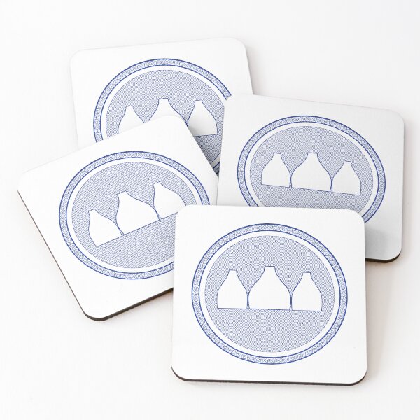 Item preview, Bottle Oven Plate (Cobalt Blue) designed and sold by MadeByGeeClowes.