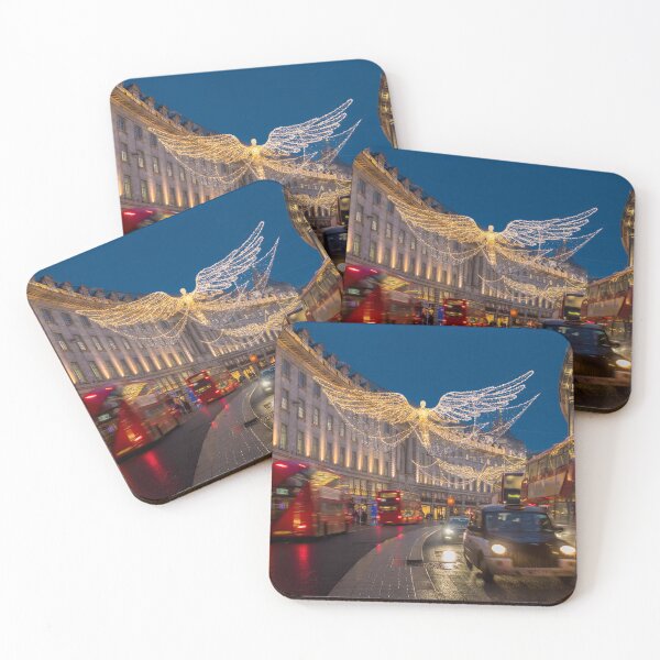 Item preview, Christmas lights in Regent Street at night. London  designed and sold by bailey-cooper.
