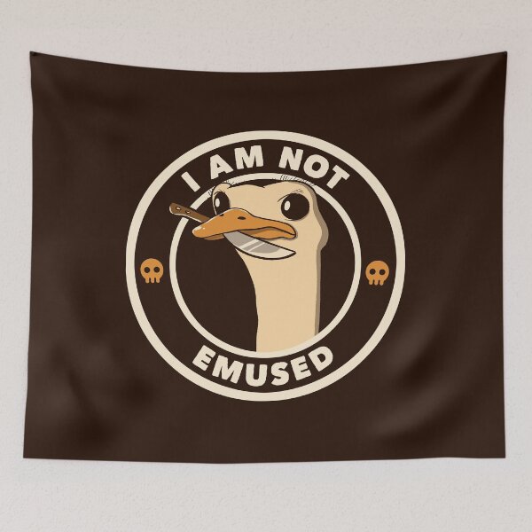 Item preview, I Am Not Emused Funny Emu by Tobe Fonseca designed and sold by Tobe Fonseca®.