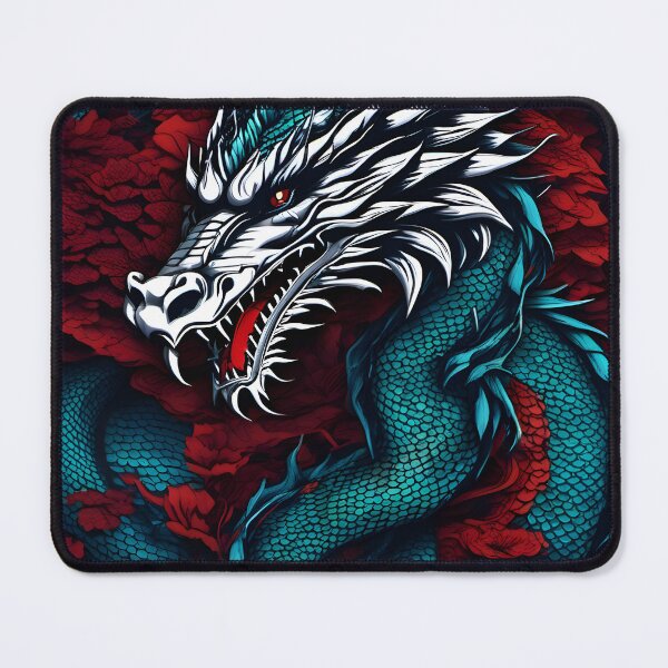 Item preview, Dragon Head Blue red  designed and sold by mrlazypl.