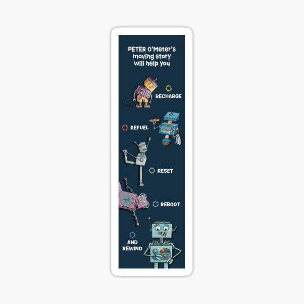 Peter O’Meter is Moving in Every Way Bookmark Sticker