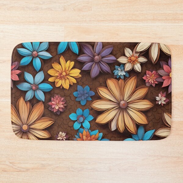 Item preview, Vibrant Color Flower Pattern designed and sold by SeamCraft.