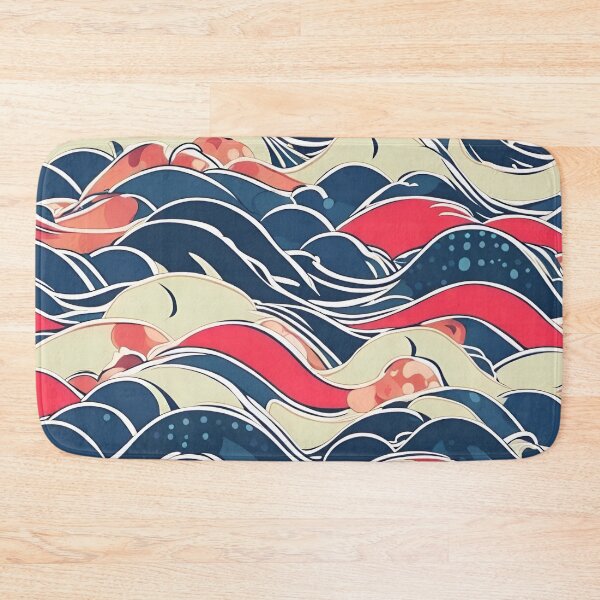 Item preview, Japanese Waves Design designed and sold by SeamCraft.