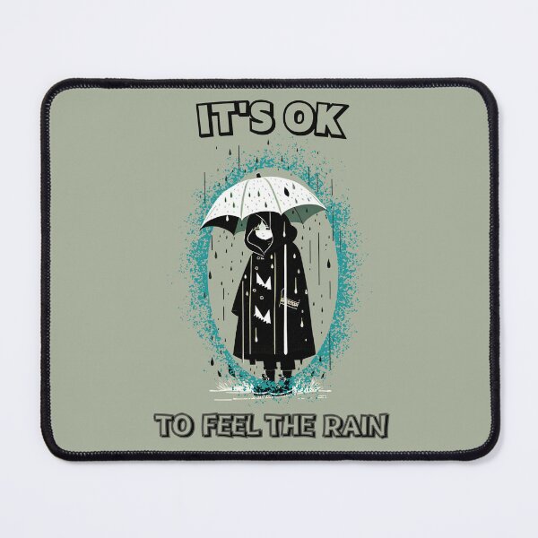 Item preview, It's ok to feel the rain Kawaii boy with umprella by CallisC Arts ⭐⭐⭐⭐⭐ designed and sold by CallisC-Arts.