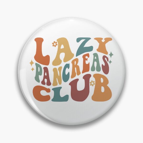 Item preview, Retro Lazy Pancreas Club  designed and sold by ClariseDesigns.