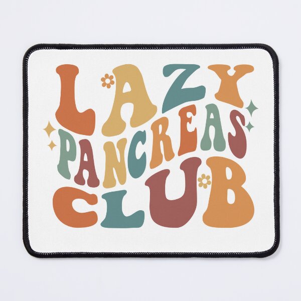 Item preview, Retro Lazy Pancreas Club  designed and sold by ClariseDesigns.