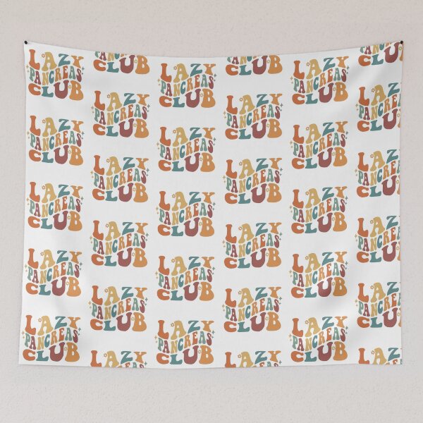 Item preview, Retro Lazy Pancreas Club  designed and sold by ClariseDesigns.