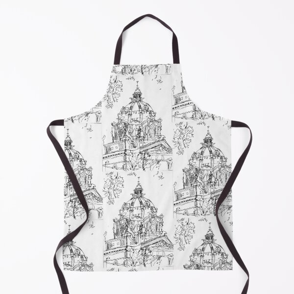 Item preview, Budapest, Széchenyi Thermal Baths Illustration - Black Version designed and sold by Lucie Jamais.