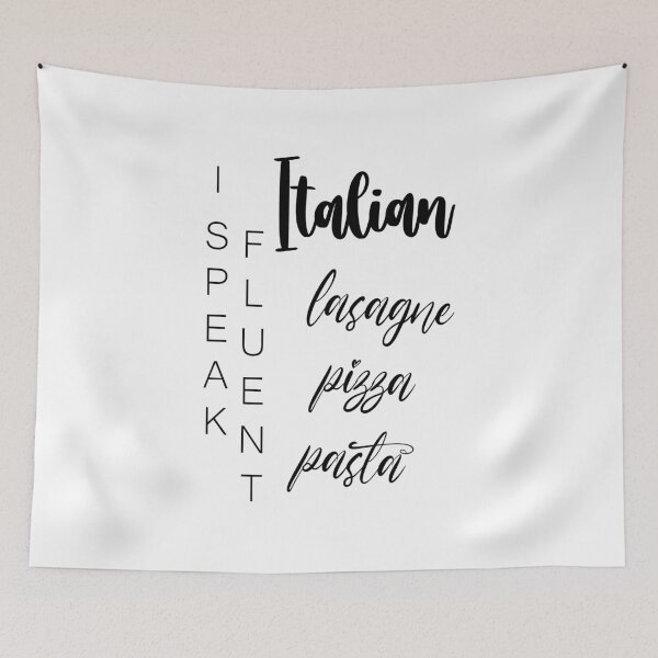 Item preview, I Speak Fluent Italian... lasagne pizza pasta designed and sold by EmeraldeaArt.