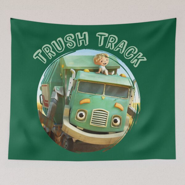 Item preview, Hank and the Trash Truck | Kids Cartoon Garbage Track designed and sold by MrsLittleBear.