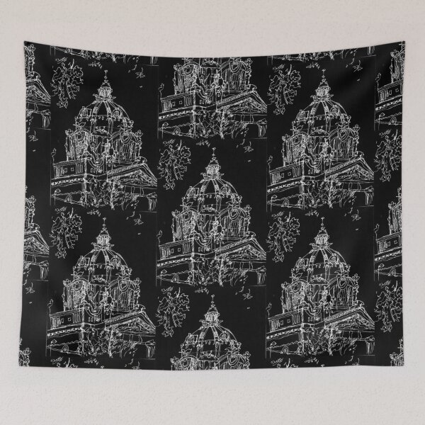 Item preview, Budapest, Széchenyi Thermal Baths Illustration - White Version designed and sold by Lucie Jamais.