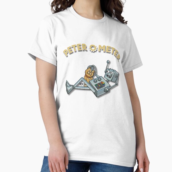 Peter O'Meter with Pet Cat Classic T-Shirt